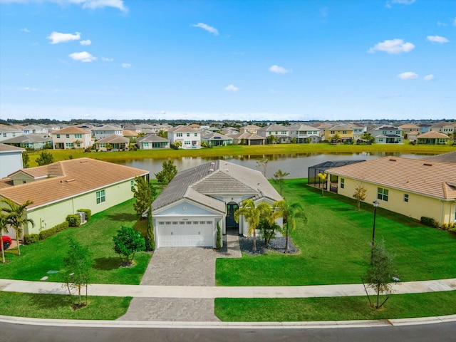 15649 Orchard Dr, Westlake, FL 33470 - bird's eye view with a water view and a residential view
