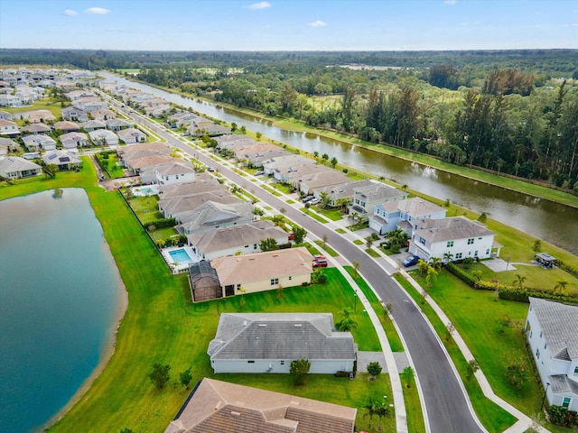15649 Orchard Dr, Westlake, FL 33470 - drone / aerial view featuring a water view and a residential view