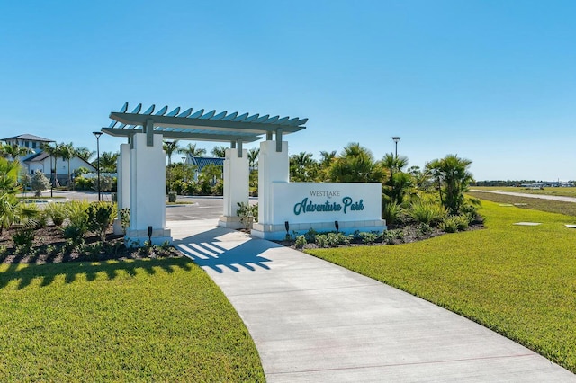 15649 Orchard Dr, Westlake, FL 33470 - surrounding community with a yard and a pergola