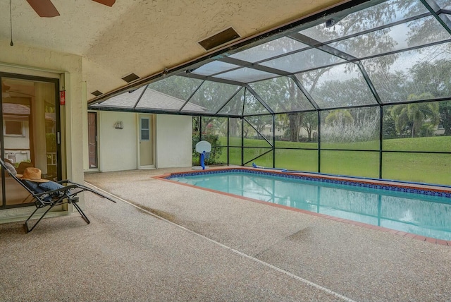 18356 181st Cir S, Boca Raton, FL 33498 - outdoor pool featuring a patio area and a lanai