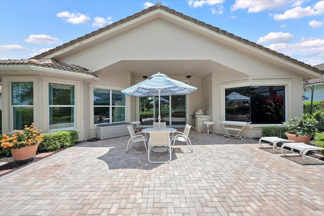 view of patio / terrace featuring outdoor dining area