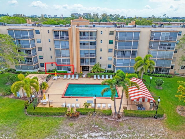 community pool featuring a patio area