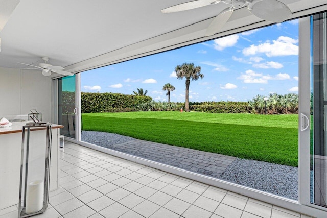 120 Celestial Way Unit 113, Juno Beach, FL 33408 - view of patio / terrace featuring a ceiling fan