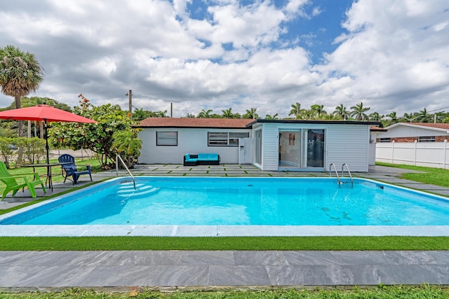 3700 N Australian Ave, West Palm Beach, FL 33407 - view of pool with fence and a patio area