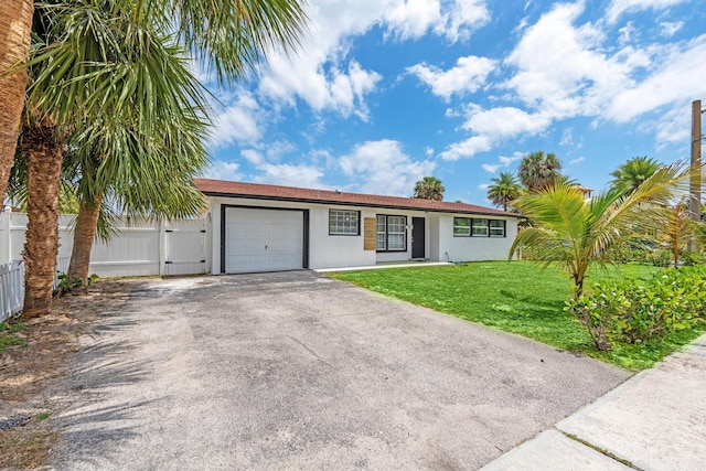 3700 N Australian Ave, West Palm Beach, FL 33407 - ranch-style home with a garage, stucco siding, and driveway