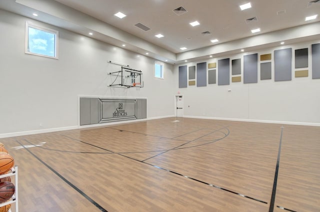 view of basketball court featuring community basketball court
