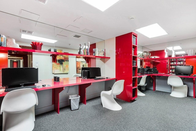 1551 N Flagler Dr Unit 1509, West Palm Beach, FL 33401 - carpeted office featuring built in desk and visible vents