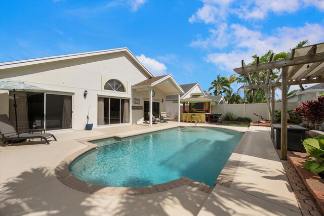 1103 Aviary Rd, Wellington, FL 33414 - view of swimming pool featuring fence, a fenced in pool, and a patio