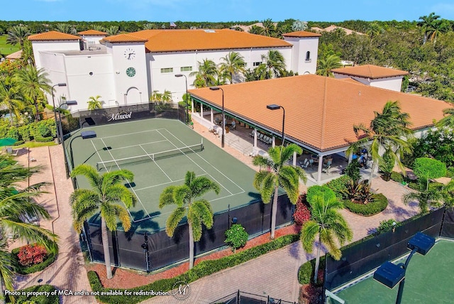 birds eye view of property