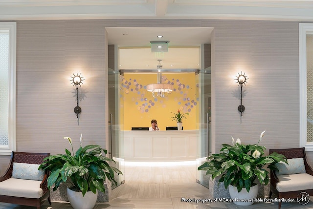 view of welcome area