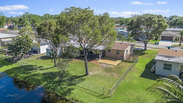drone / aerial view featuring a residential view
