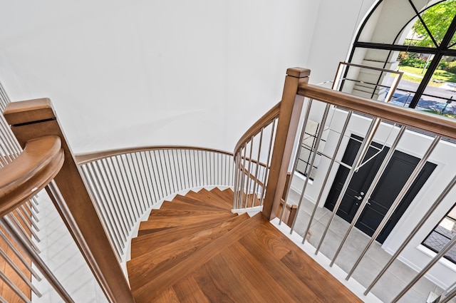 view of stairs