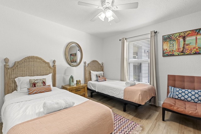 944 Hansen St, West Palm Beach, FL 33405 - bedroom featuring wood finished floors and a ceiling fan