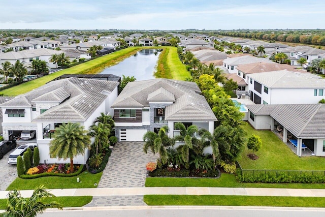17045 Five Waters Ave, Boca Raton, FL 33496 - drone / aerial view with a water view and a residential view