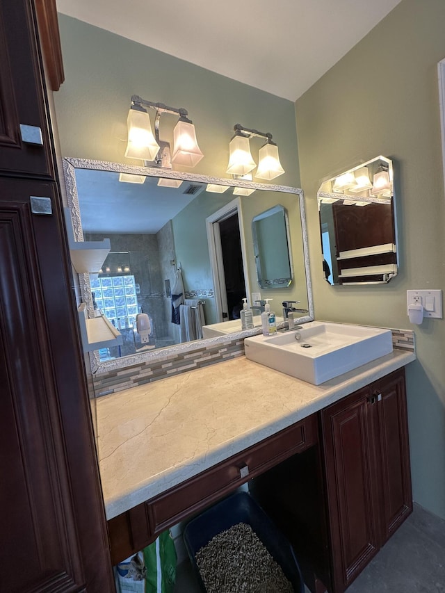 bathroom featuring vanity
