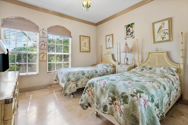 13434 Shell Beach Ct, Delray Beach, FL 33446 - bedroom with crown molding and baseboards
