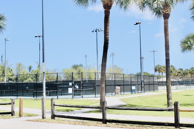 exterior space featuring fence
