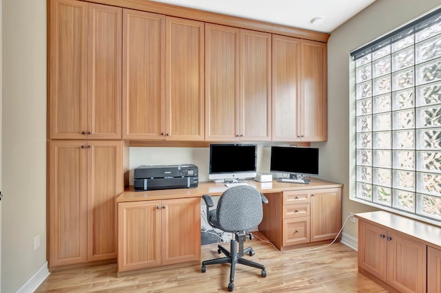 6722 Watertown Dr, Boynton Beach, FL 33437 - office space with light wood finished floors, baseboards, and plenty of natural light