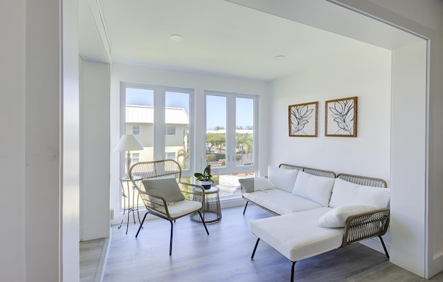 11 Colonial Club Dr Unit 302, Boynton Beach, FL 33435 - living area featuring wood finished floors