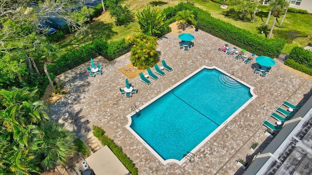 view of pool