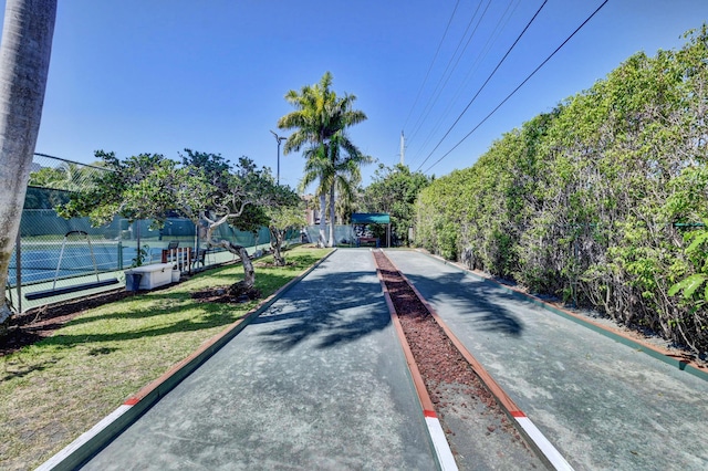view of road
