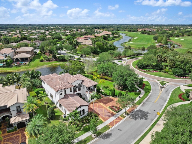 9650 Eden Mnr, Parkland, FL 33076 - aerial view with a water view, golf course view, and a residential view