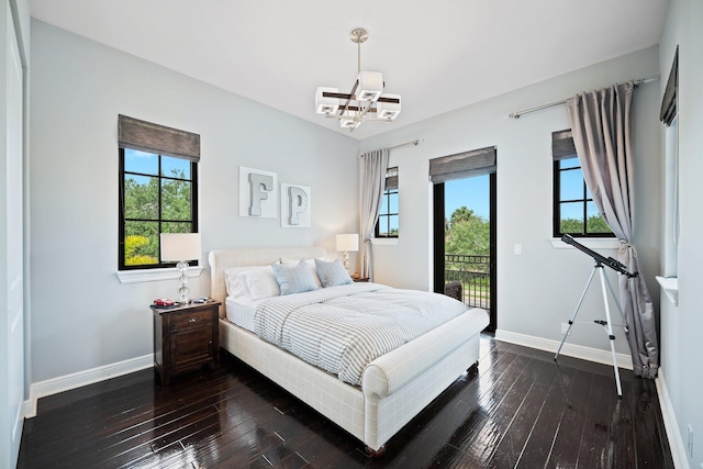 9650 Eden Mnr, Parkland, FL 33076 - bedroom with baseboards, access to exterior, and multiple windows