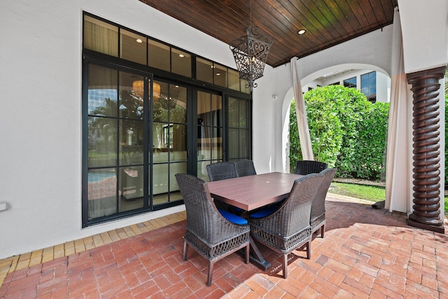 9650 Eden Mnr, Parkland, FL 33076 - view of patio with outdoor dining area