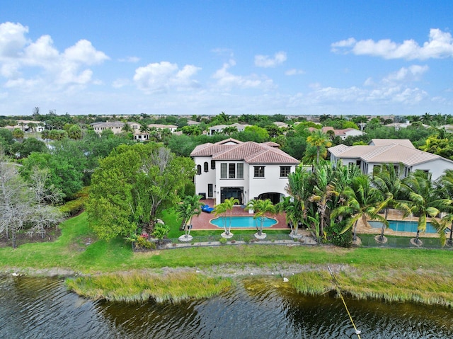 9650 Eden Mnr, Parkland, FL 33076 - aerial view with a water view
