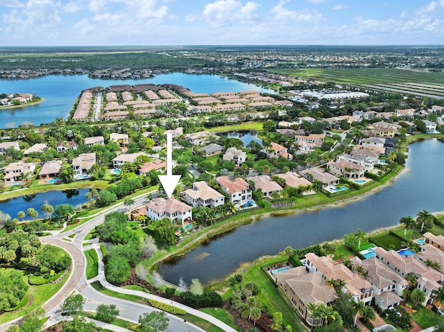 9650 Eden Mnr, Parkland, FL 33076 - drone / aerial view with a residential view and a water view