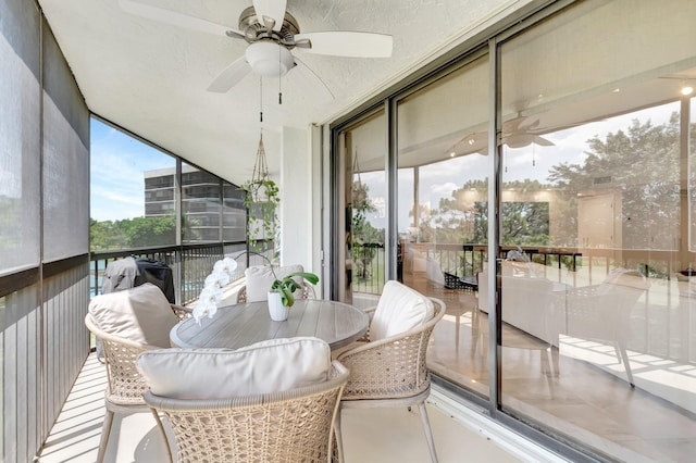 5279 Fountains Dr S Unit 304, Lake Worth, FL 33467 - sunroom / solarium with ceiling fan