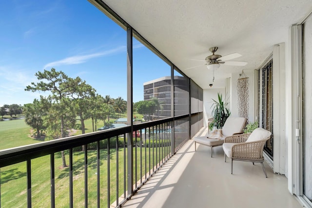 5279 Fountains Dr S Unit 304, Lake Worth, FL 33467 - balcony featuring ceiling fan