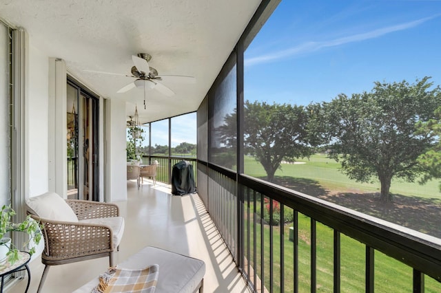 5279 Fountains Dr S Unit 304, Lake Worth, FL 33467 - sunroom / solarium with ceiling fan
