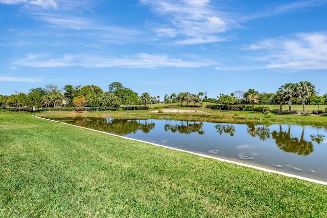 view of water feature