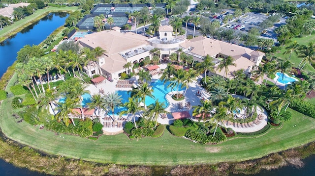 6863 Imperial Beach Cir, Delray Beach, FL 33446 - aerial overview of property's location with a large body of water