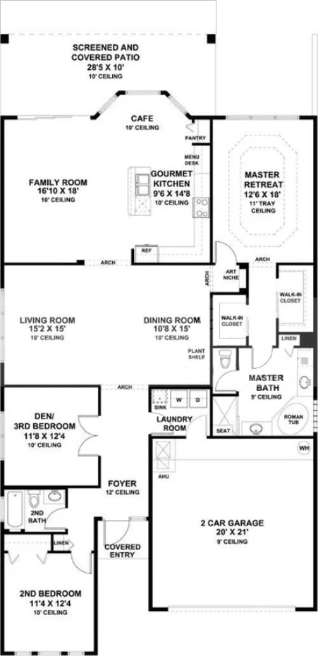 6863 Imperial Beach Cir, Delray Beach, FL 33446 - room layout