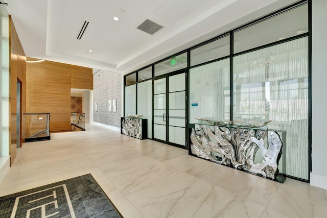 lobby with visible vents