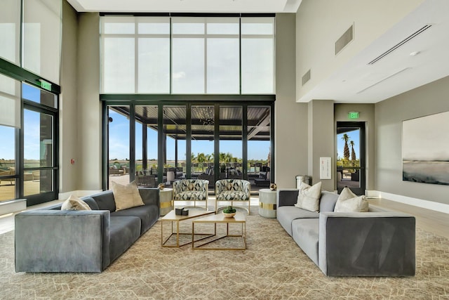 lobby featuring visible vents