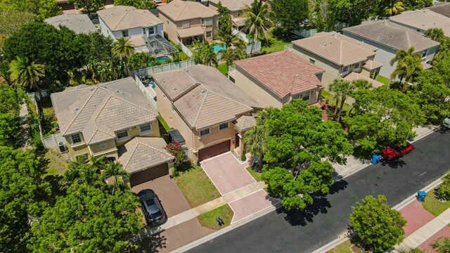 aerial perspective of suburban area