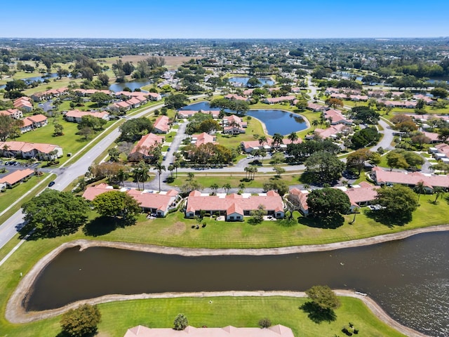 5942 Parkwalk Cir W, Boynton Beach, FL 33472 - bird's eye view featuring a residential view and a water view