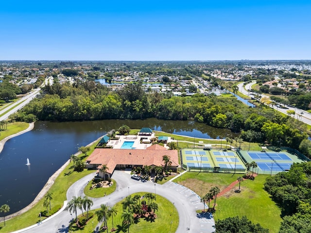 5942 Parkwalk Cir W, Boynton Beach, FL 33472 - aerial view with a water view