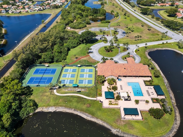5942 Parkwalk Cir W, Boynton Beach, FL 33472 - aerial view with a water view