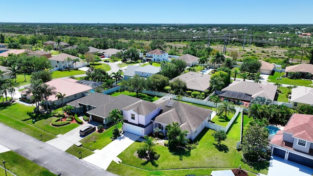 aerial perspective of suburban area