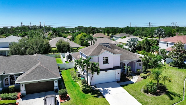 aerial perspective of suburban area