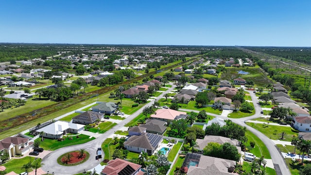 aerial perspective of suburban area