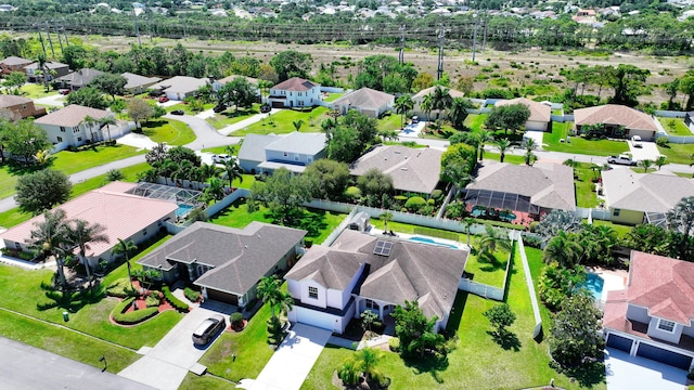 aerial perspective of suburban area