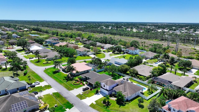 aerial view of residential area