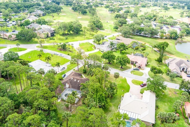 bird's eye view with a residential view and golf course view
