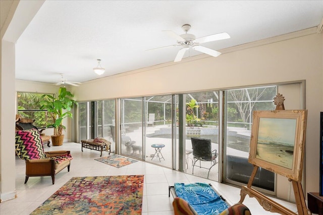 sunroom / solarium featuring plenty of natural light
