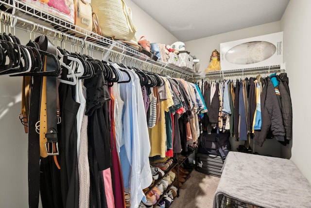 5684 Mentmore Dr, Mangonia Park, FL 33407 - spacious closet with carpet flooring